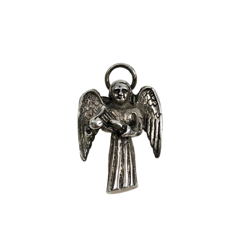 Silver Angel Charms Wholesale in Pewter Flat