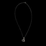 Sterling Silver b or d Initial Pendant Necklace