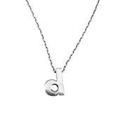 Sterling Silver b or d Initial Pendant Necklace