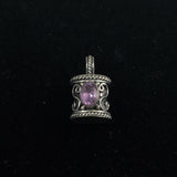 Sterling Silver & Amethyst Charm