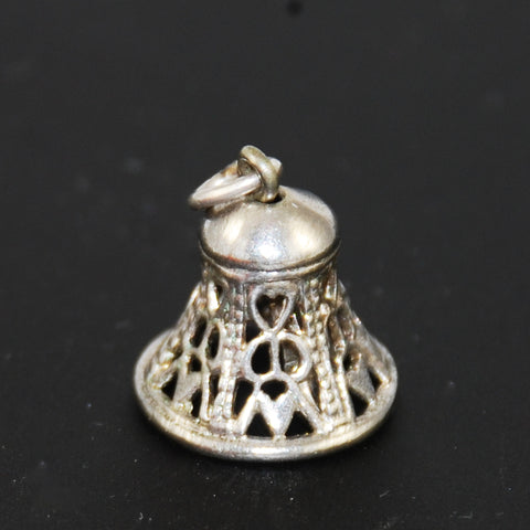 Wells sterling silver bell charm