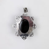 Sterling Silver & Black Onyx Pendant 