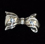 Sterling Silver Bow Brooch ZIV Vintage