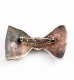 Back of Sterling Silver Bow Brooch ZIV Vintage