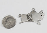 Sterling Silver Native American Buffalo Pendant