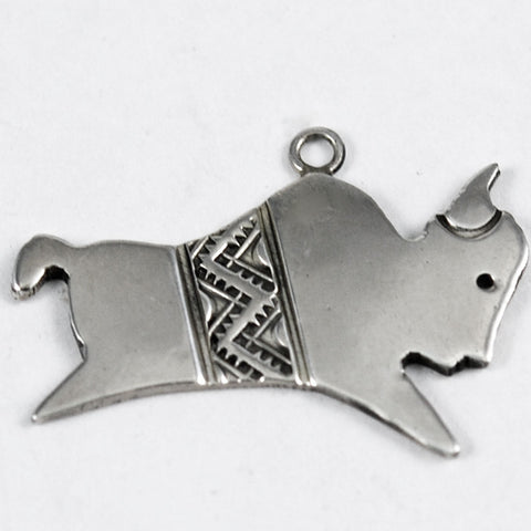 Sterling Silver Native American Buffalo Pendant