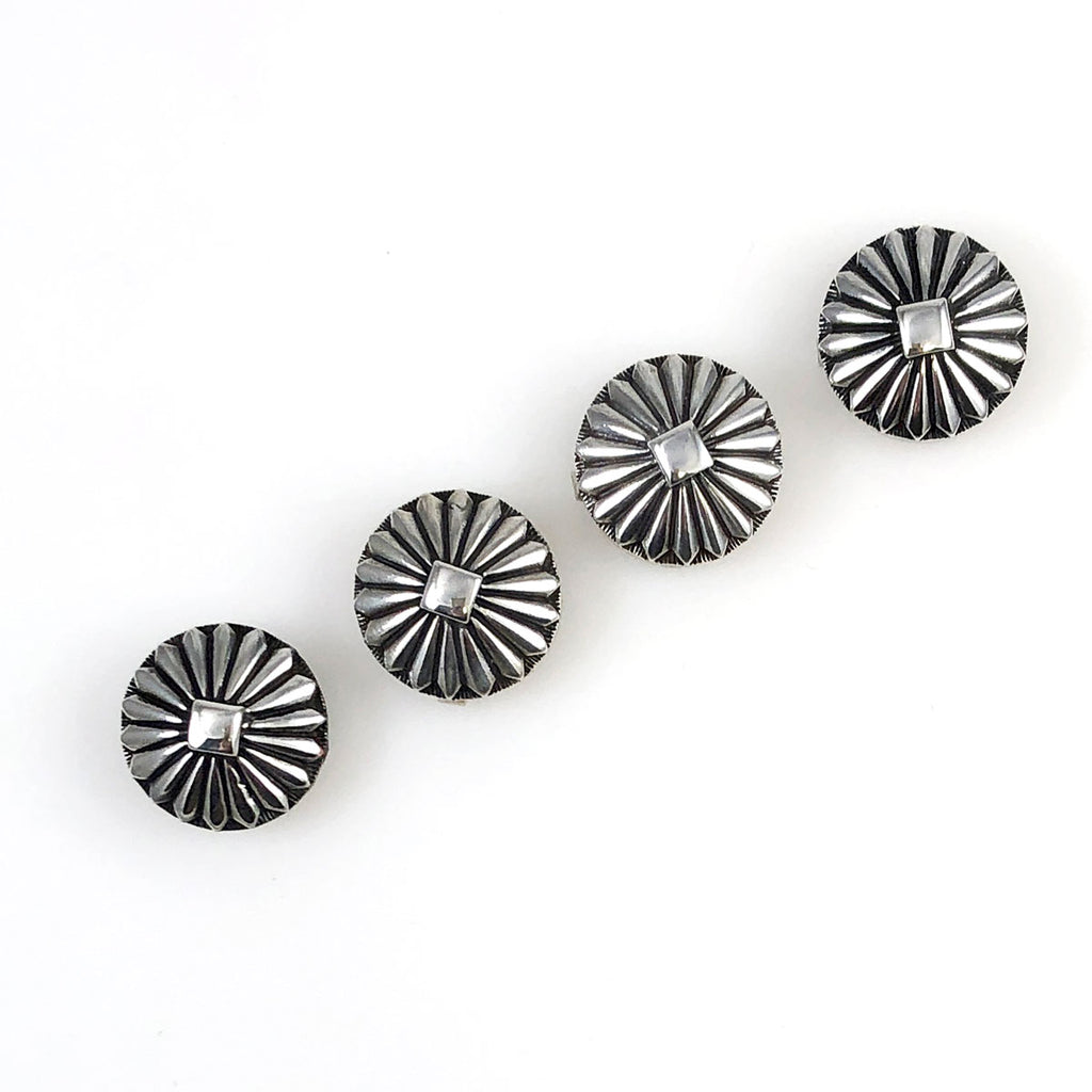 Sterling Silver Button Covers 
