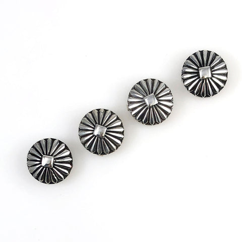 Sterling Silver Button Covers or Cuff Links