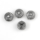 Vintage silver Navajo button covers