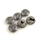 Sterling Silver Button Covers Native American
