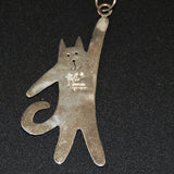 Sterling Silver Cat Necklace by Maldo Mexico