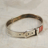 Mexican Sterling & Coral Bracelet Vintage