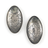 Sterling Silver Southwest Cross Earrings