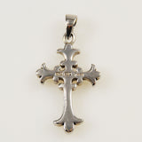 Sterling Silver Florentine Cross Pendant