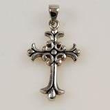 Sterling Silver Florentine Cross Pendant
