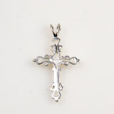 Sterling Heart Cross Pendant