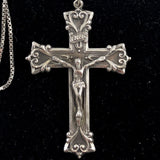 Vintage sterling crucifix necklace by Chapel