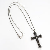 Vintage sterling crucifix necklace