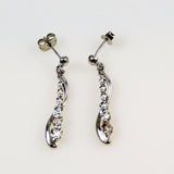 Sterling CZ Drop Earrings