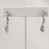 Sterling CZ Drop Earrings