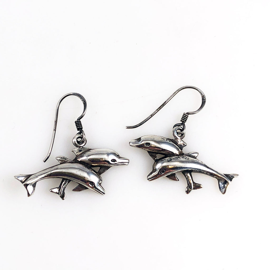 Dolphin Sterling Silver Earrings