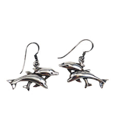 Dolphin Sterling Silver Earrings