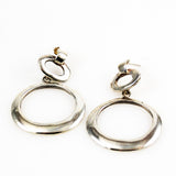 Large Sterling Silver Hoop Earrings