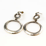 Large Sterling Silver Hoop Earrings