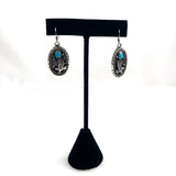 Sterling Silver Turquoise Eagle Earrings