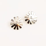 Sterling Silver Swirling Sun Earrings