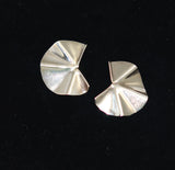 Sterling Silver Folded Earrings Vintage