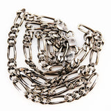 Italian Sterling Silver Figaro Chain Unisex