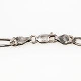 Italian Sterling Silver Figaro Chain Unisex