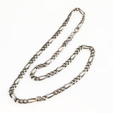 Italian Sterling Silver Figaro Chain Unisex