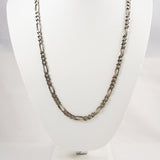 Italian Sterling Silver Figaro Chain Unisex