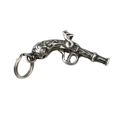 Sterling Silver Flintlock Pistol Charm