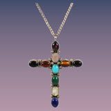 Native American gemstone Cross
