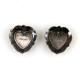 Native American Gemstone heart earrings