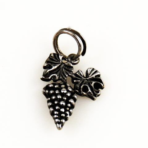 Sterling Silver Grapes Vintage Charm