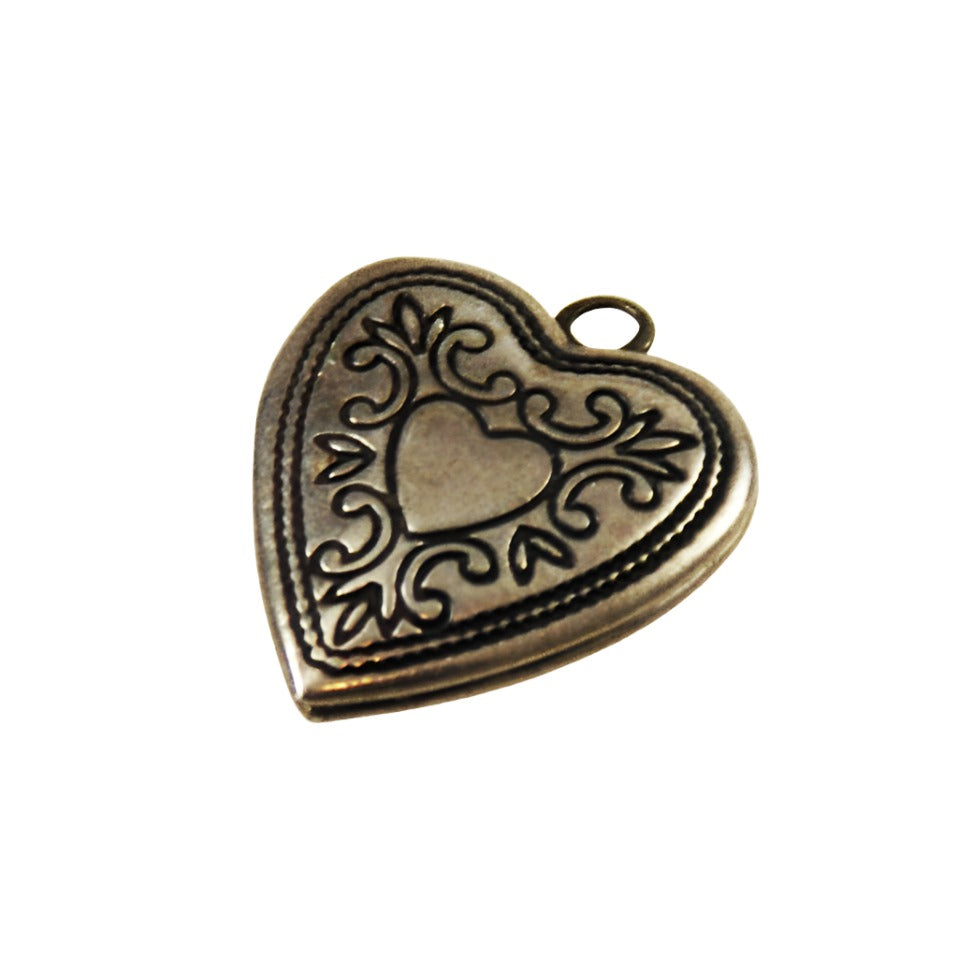 Sterling Heart in Heart Charm Locket