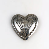 Navajo sterling heart pendant PTG