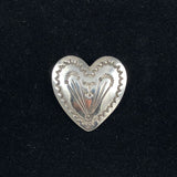 Navajo sterling heart pendant by Phillip Guerro