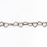 Italian Sterling Open Heart Bracelet