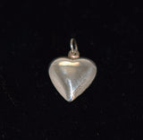 Back of sterling heart charm
