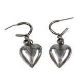 Sterling Heart Dangle Earrings Vintage