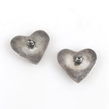 Sterling Heart Pierced Earrings