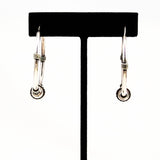 Large Bali Sterling Silver Hoop Earrings