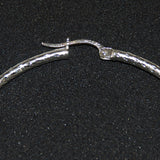 Sterling Silver Hoop Earrings Signed 925 FAS
