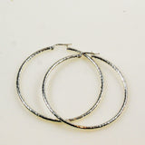 Large Sterling Silver Hoop Earrings 2 inch