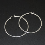 Large Sterling Silver Hoop Earrings 2 inch